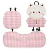 Cojín Lindo de Gato para Asiento de Coche, Funda Creativa de Dibujos Animados para Asiento de Coche, Almohadilla de Asiento Antideslizante Transpirable, Funda de Asiento de Decoración Interior de Coche de Alta Gama