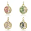Collar de Chanclas para Mujer, Colgante de Ojo con Goteo de Aceite, Chanclas Europeas y Americanas Personalizadas, Cadena para Clavícula Incrustada con Diamantes, Accesorios Transfronterizos
