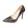 Sapatos de Salto Alto Franceses Bico Fino Boca Rasa Sapatos de Salto Stiletto Nova Coleção Primavera e Outono 2024 Tamanho 43 Estilo Fada Sapatos da Moda 10cm