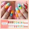 Fake Nail Wear Armor Comércio Exterior Wearable Nail Stickers Peças de unhas europeias e americanas Produtos acabados Venda por atacado prensa nas unhas
