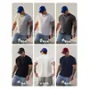 Camiseta Esportiva Casual Versátil para Fitness Manga Curta Masculina Respirável Absorvente de Suor Alta Elasticidade Anti-Amassado Gola Redonda Marca Tendência Roupas de Treino