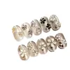 Rhinestones de Circonita Biselada Brillantes para Uñas, Rhinestones de Colores Mini Gota de Agua de Fondo Plano con Forma de Flor Irregular para Decoraciones de Uñas
