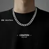 Cadena de titanio estilo hiphop para hombre moda cubana decoración de cadena hip hop para hombre accesorios para pareja de chicas geniales venta al por mayor