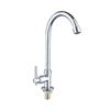 Aleación de zinc jardín vertical de gran curva grifo único grifo para lavabo de verduras balcón fregadero de cocina grifo único de agua fría de gran curva