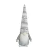 Boneco sem rosto de Natal transfronteiriço com chapéu de floco de neve de tricô, fofo gnomo Rudolph brinquedo de pelúcia decoração