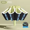 Paraguas retráctil totalmente automático de 24 varillas, protección solar, paraguas plegable impermeable ampliado para dos personas, venta al por mayor desde el fabricante