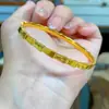 Pulsera de Hielo Triturado con Forma de Serpiente y Escamas de Dragón en Oro Arena Vietnamita Mismo Estilo que la Tienda de Oro Pulsera Sólida Pulsera de Oro Simulado de Gama Alta