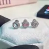 Aretes Brillantes Exquisitos de Circonita Transparente, Pendientes Versátiles de Moda Full Diamond de Lujo Ligero, Aretes de Alta Gama para el Uso Diario