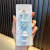 Corrente de Celular com Gato de Contas Chaveiro Boneca para Transmissão ao Vivo Douyin Chaveiro Pingente de Mochila Pequeno Presente Atacado