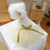 PETCIRCLE Ropa para Mascotas para Perros Pequeños y Cachorros, Lindo Vestido de Malla Multicapa Esponjoso, Vestido de Boda Dorado