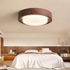 Lámpara de Techo para Dormitorio, Estilo Americano Antiguo, Color Nogal, Pasillo, Dormitorio Principal, Lámpara para Estudio, Protección Ocular de Espectro Completo, Súper Brillante