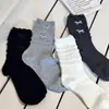 Acheng Home Calcetines al por Mayor para Mujer Doble Lazo Sin Costuras de Media Pantorrilla Calcetines de Algodón Cómodos Dulces Versátiles Estilo Coreano Abultados
