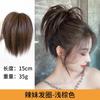 Peluca de cabeza de bola nido de pollo anillo para el cabello despeinado sentido de atmósfera cabeza de bola moño peluca anillo para el cabello recogido natural flor para el cabello soporte