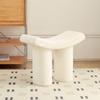 Taburete Dumbo para sala de estar, dormitorio, reposapiés, banco para el hogar, puerta, taburete para cambiar zapatos, taburete pequeño simple, banco de superficie curva
