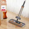 Mop 2026 Novo Modelo Mop Plano Mãos Livres, Ferramenta de Limpeza para Preguiçosos para Uso Doméstico, Adequado para Pisos de Madeira, Uso Duplo Seco e Úmido