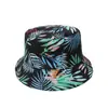 Sombrero de Pescador con Estampado de Hoja de Plátano Estilo Tropical de Amazon Transfronterizo Protector Solar Sombrero para el Sol Sombrero de Cuenca de Viaje Verano para Mujeres
