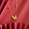 Collar de Mariposa Inteligente Shagong para Mujer Nicho Lujo Ligero Temperamento Simple Lujo Ligero Sentido de Alta Gama Joyería de Primera Calidad a Largo Plazo