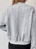 Otoño 2023 Nuevo estación independiente de Amazon transfronterizo TEMU moda europea y americana color liso cuello alto de un solo botón top para mujer