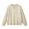 Suéter gola redonda 2026 novo suéter old money casaco de inverno malha masculina plus size solto casual suéter camada base