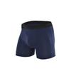 Ropa interior masculina casual negra antibacteriana, Ropa interior masculina adelgazante talla grande, Calzoncillos tipo bóxer de algodón puro