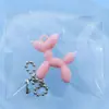 Novo Pingente Cachorro Balão Cola Macia PVC Cor Pura Fofo Pingente para Copo d'Água Acessórios de Bolsa Acessórios DIY