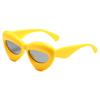 Nuevas gafas de sol Y2G de Han Meng, gafas de fiesta de color caramelo con labios europeos y americanos, gafas de sol unisex con montura grande y personalidad.