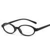 Marco Pequeño Ovalado Marco de Gafas Verde Degradado Marco de Gafas para Cómics Japoneses y Coreanos Estilo Y2K Spice Girls Deseo Puro Gafas Planas