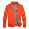 Sudadera Casual Engrosada Forrada de Felpa Estilo Unisex Cuello Vertical Cremallera Ropa de Trabajo Chaqueta para Actividad Grupal Venta al por Mayor Bordada