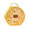 Caja de Regalo Personalizada para Pasteles de Luna del Fabricante, Caja de Empaque Portátil Estilo Libro con Tapa Abatible, Estampado en Oro en Relieve, con Impresión a Color