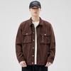 Chaqueta vaquera holgada de algodón de talla grande para hombre, nueva chaqueta de trabajo retro de primavera, talla grande, 5022