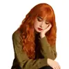 Peluca de red para transmisión en vivo femenina larga rizada esponjosa red popular linda naranja maíz huevo rizado cabeza de rollo proveedor de suministro rápido