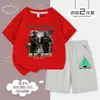 Conjunto Infantil de Camiseta Estampada e Shorts Delta Force Game Weilong Ha Jifeng Roupa Casual de Verão para Crianças