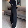 Pantalones gruesos de pierna ancha con forro polar estilo europeo para mujer, nueva colección de invierno 2026, diseñados para figuras tipo pera, corte holgado, efecto adelgazante, pantalones casuales de pierna recta
