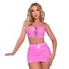 Transfronterizo Nuevo Traje Sexy Europeo y Americano Europeo y Americano Tirantes Cuero Patentado Negro Uniforme Sexy Tirantes Sexy Hogar