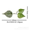 Folhas Artificiais de Coração de Frango de Dois Lóbulos Planta Verde Artificial Folhas de Planta Verde Manual Decoração de Flores Acessórios DIY Pendurado na Parede Jiboia de Dois Lóbulos