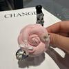 Primavera y Verano Nuevo Clip de Agarre de Rosa Tocado Super Hada Combinable Horquilla para Cabello Semirrecogido Parte Trasera Cabeza Moda Femenina Lujo Ligero Clip de Plátano