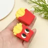 Expresión Artificial Creativa Papas Fritas Hamburguesa Juguete de Comida Colgante Hecho a Mano DIY Cadena para Teléfono Móvil Llavero Regalo para Evento