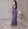 Ruolan lingerie sexy camisola sexy renda malha perspectiva vestido quente transparente tentação pijamas atacado 5243