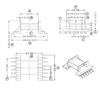 Efd20 Smd Marco Horizontal 6+6 Pines Material del Transformador Paso=28.65Mm Resistente al Voltaje Original