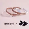 Zapatillas de tacón alto con diamantes brillantes, sandalias para evitar que los zapatos se caigan del pie, cordones de diamante brillante, cordones elásticos fijos para evitar el talón