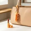 Estuche de Silicona para Lipstick Nuevo Producto Transfronterizo Portátil para Exteriores Llavero Anti-Caídas Estuche Protector para Lipstick y Brillo de Labios Almacenamiento de Botellas de Aceite Esencial