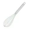Mango de acero inoxidable batidor de huevos de silicona dispensador manual de crema batidora de líquido de huevo y queso crema venta al por mayor de fábrica
