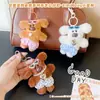 Chaveiro de Pelúcia Divertido com Bip e Formato Torto de Filhote Boneco Sonoro Criativo Pingente de Bolsa Atacado