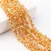 Contas de vidro cristal galvanizado contas de amendoim novos acessórios de joias diy contas soltas pulseira acessórios de cabelo fabricantes