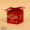 Caja de Regalo de Caramelo de Boda para Mesa de Hotel Cuadrada Esmerilada Estilo Chino Compromiso Regalo de Boda Creativo Caja de Caramelo para Banquete