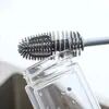 Escova de silicone para lavar xícaras artefato de lavagem de xícaras limpeza de copos de água cabo longo escova para lavar mamadeira sem canto morto para remover manchas de chá borracha macia escova pequena