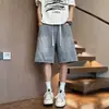 Nuevos Shorts de Mezclilla de Verano 2026 para Hombre, Corte Holgado, Estilo Casual Americano Versátil, Shorts Rectos Delgados de Cinco Puntos