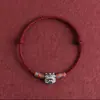 Pulseras de Pareja León de la Fortuna Nuevo Estilo Chino Tendencia Nacional Unisex Vintage Retro Nicho Pulsera Tejida de Cinco Colores