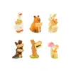 Micro-Paisagismo Figuras de Animais de Simulação Criativa com Placas, Enfeites de Decoração de Jardim DIY, Pequenos Enfeites para Carro e Desktop