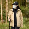 Chaqueta casual de exterior 2026, tres en uno, con forro polar, a prueba de viento, impermeable, a prueba de frío, cálida, con capucha ajustable